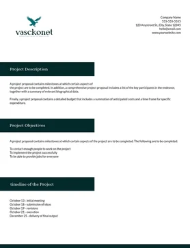 Vasckonet project proposal
