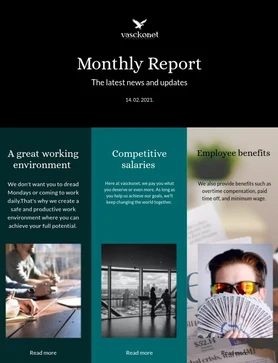 Vasckonet monthly newsletter